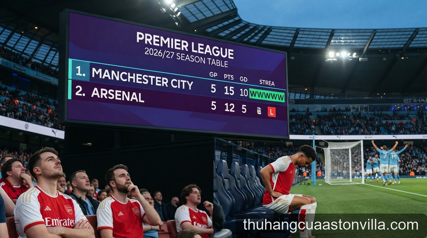 Premier League 2026/27: Man City duy trì mạch toàn thắng, liệu Arsenal có đủ sức bám đuổi? - 2
