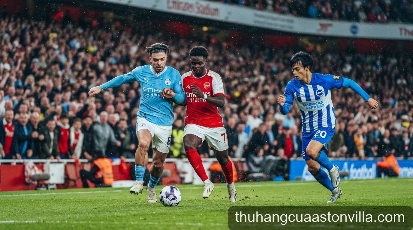 Premier League 2026/27: Man City và Arsenal tiếp tục cuộc đua song mã, Brighton thách thức nhóm dẫn đầu